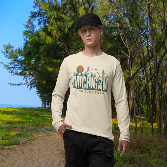 Michigan Find Your Path Long Sleeve T-Shirt - Unisex