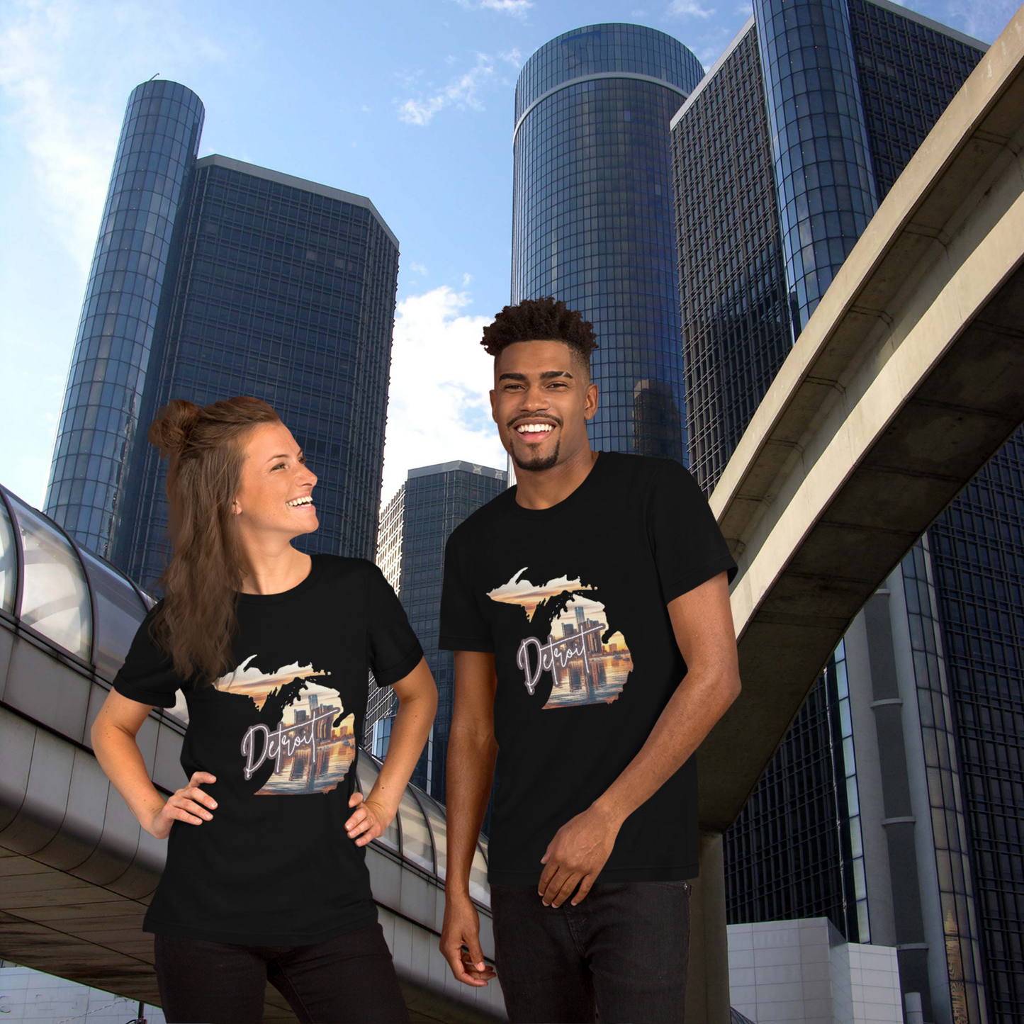 Detroit Skyline T-Shirt - Unisex