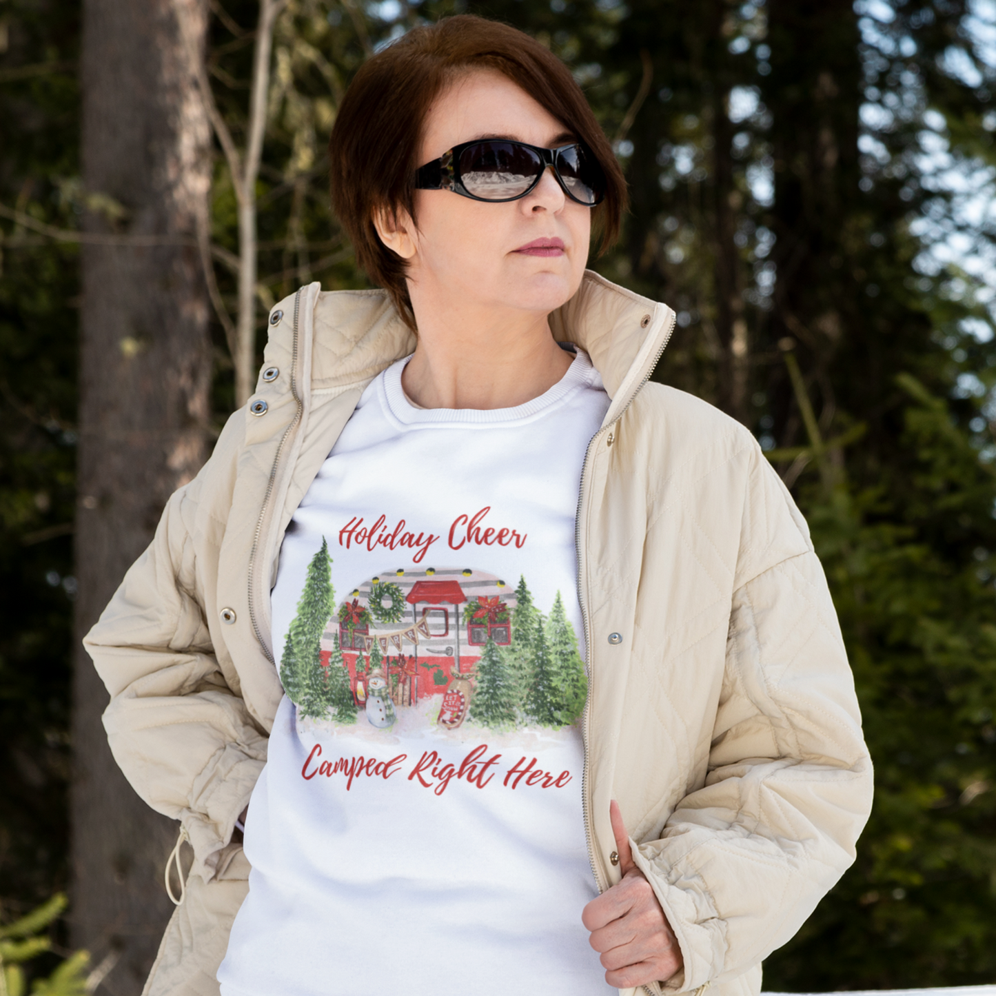 Holiday Cheer Camped Right Here Sweatshirt