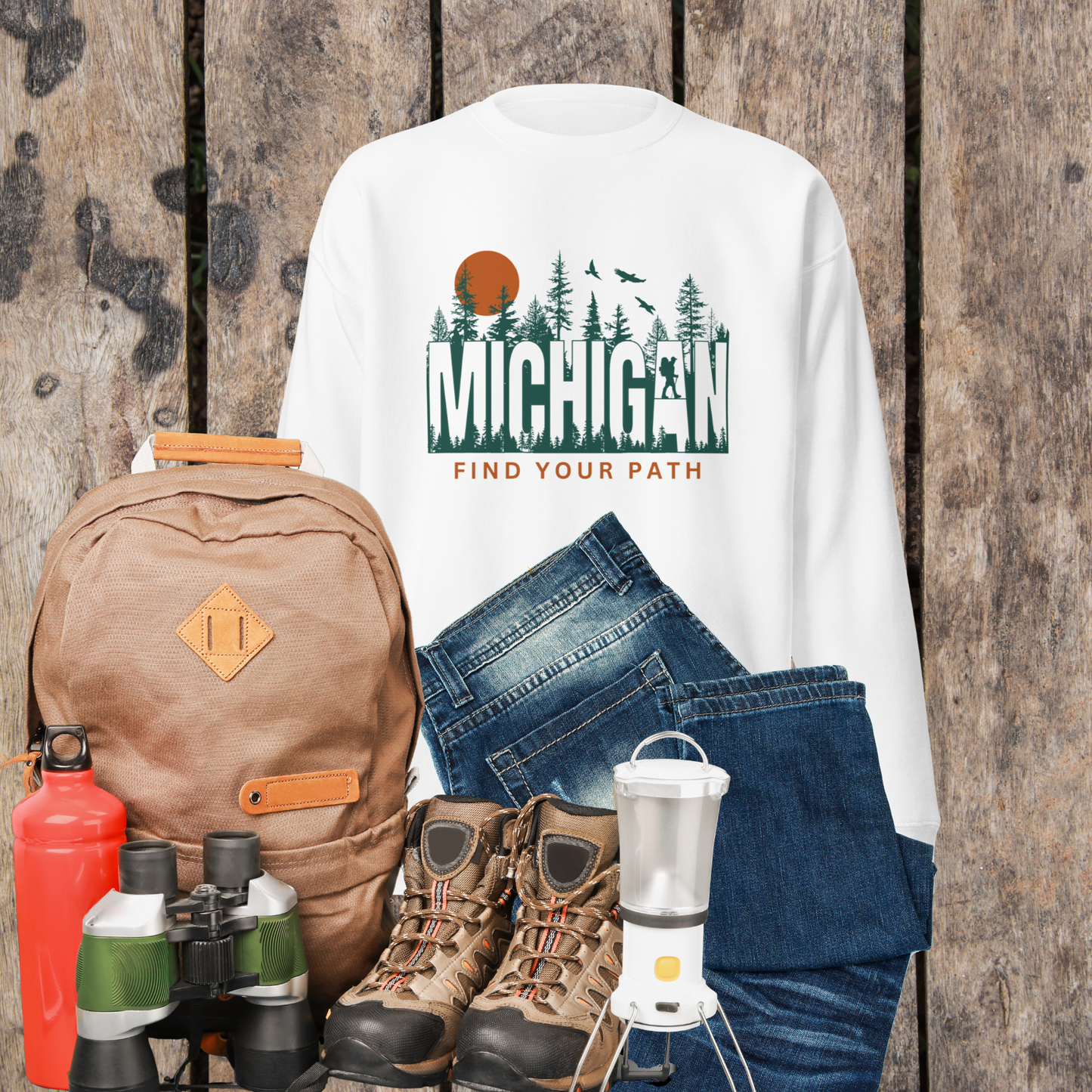 Michigan Find Your Path - Crewneck Sweatshirt - Unisex