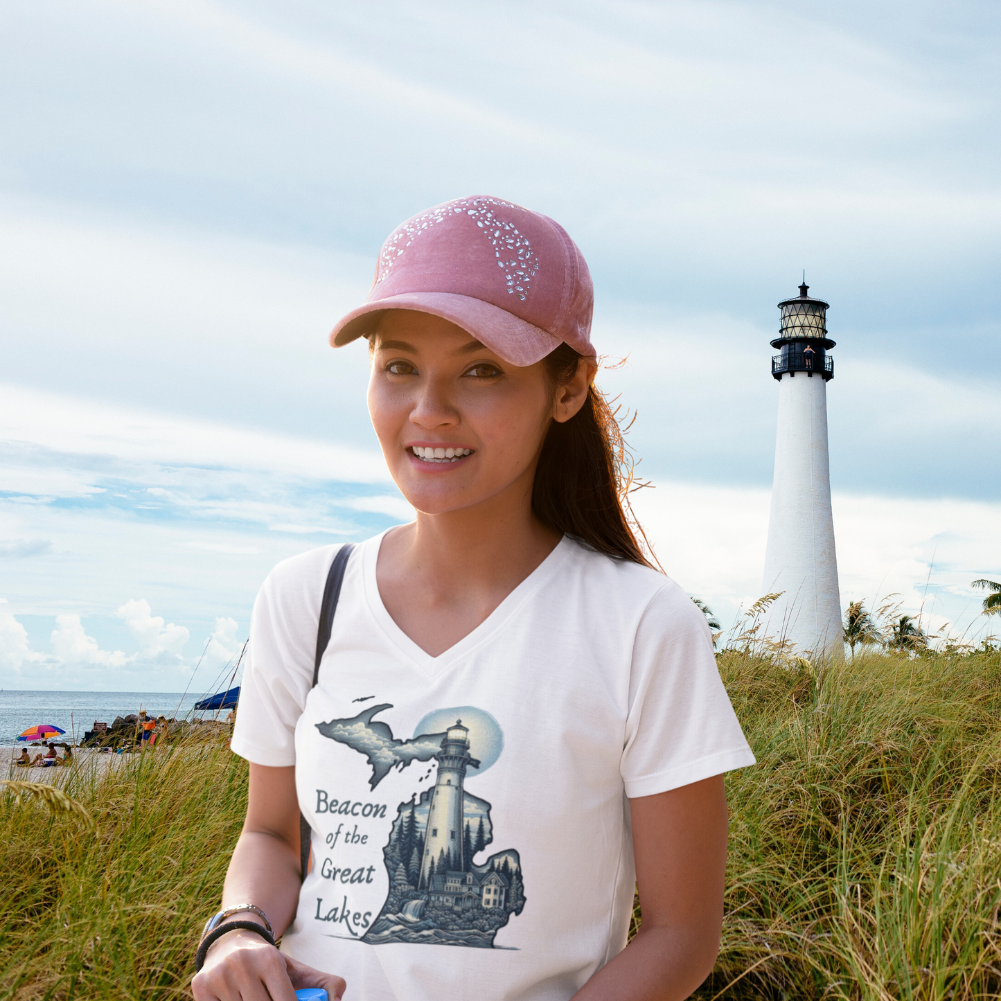 "Beacon of the Great Lakes" V-Neck T-Shirt