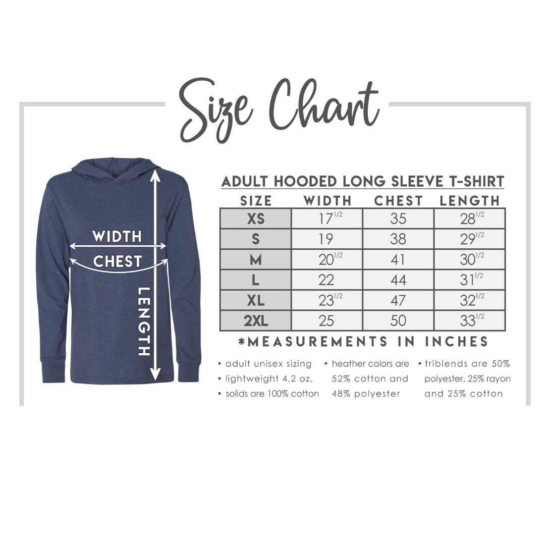 Great Lakes - Wind Water and Wonder! Unisex Hooded Long-Sleeve Tee - Blue (Also Available in Black)