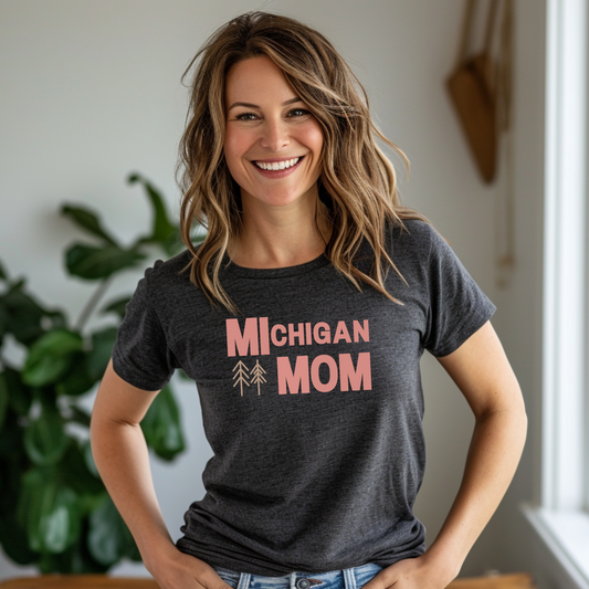 MI Mom Tee - Pink