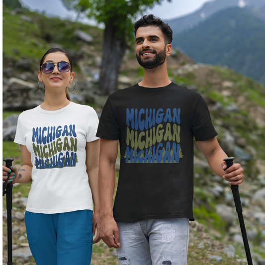 Unisex Michigan Wavy T-Shirt