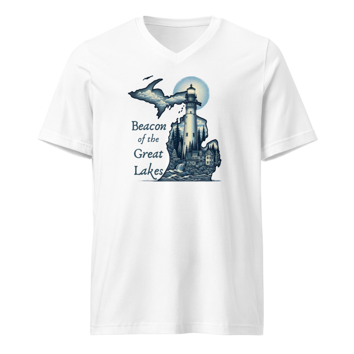 "Beacon of the Great Lakes" V-Neck T-Shirt