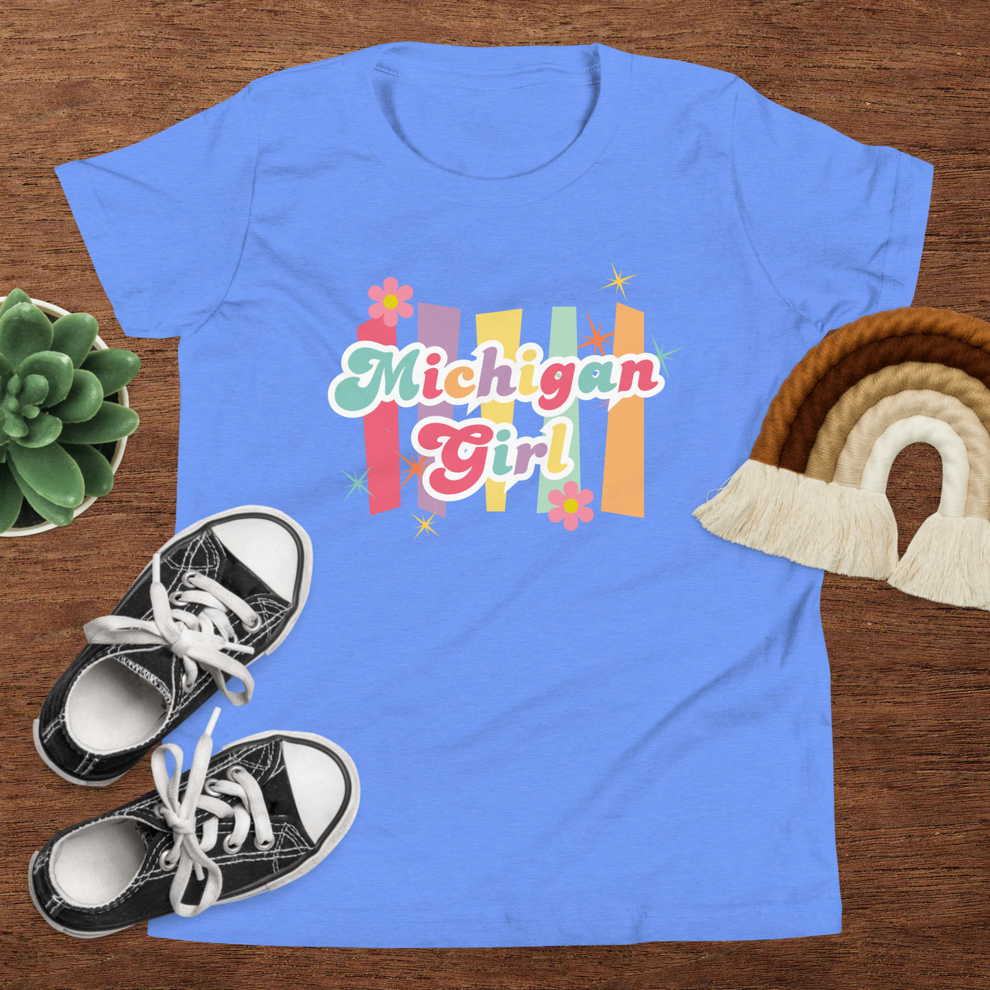 Michigan Girl T-Shirt - Childrens Retro