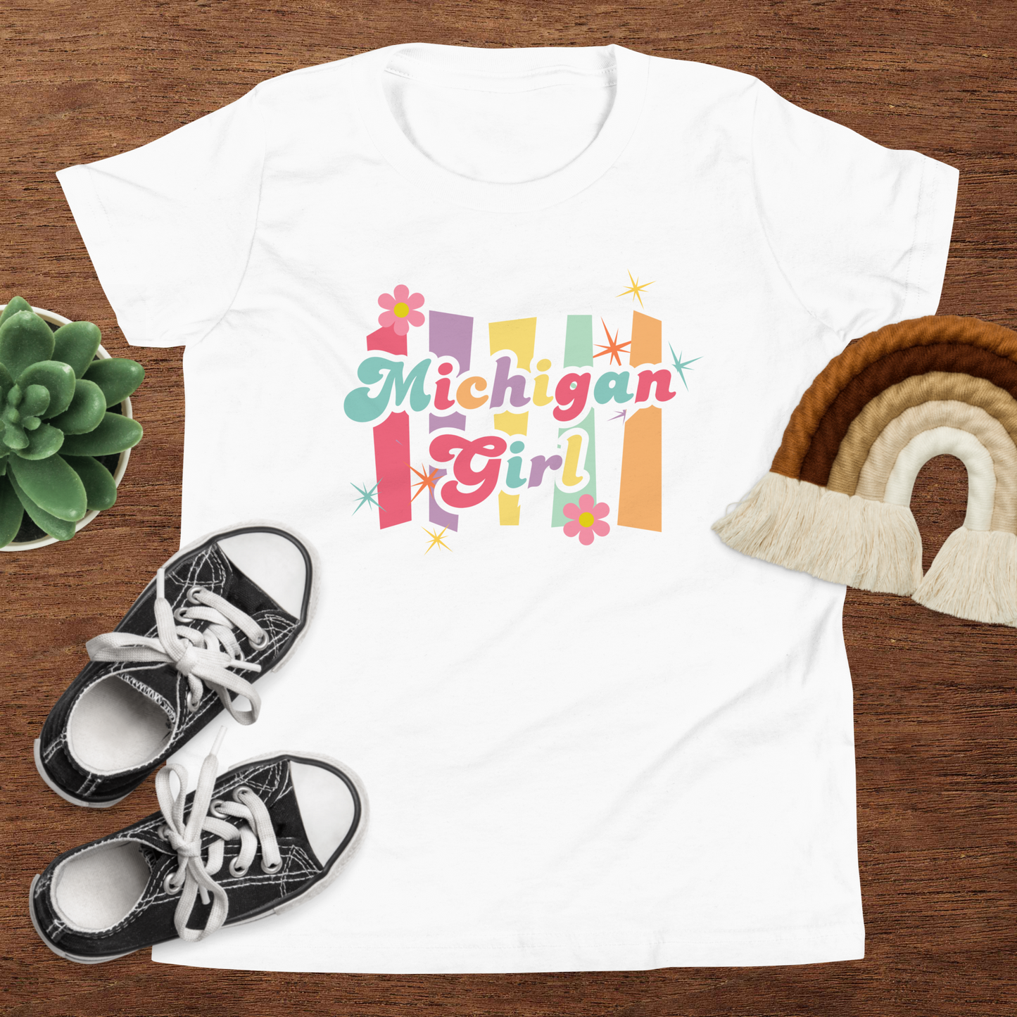 Michigan Girl T-Shirt - Childrens Retro